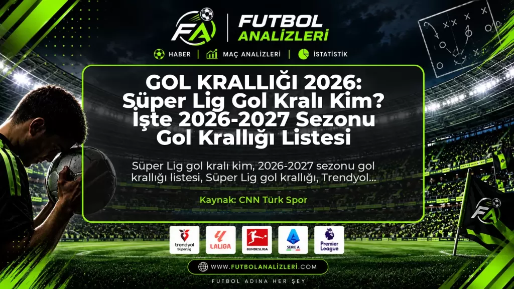 GOL KRALLIĞI 2026: Süper Lig Gol Kralı Kim? İşte 2026-2027 Sezonu Gol Krallığı Listesi
