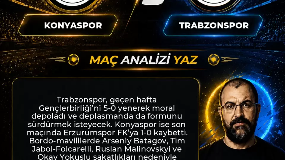 Konyaspor – Trabzonspor İddaa Tahmini ve Maç Analizi