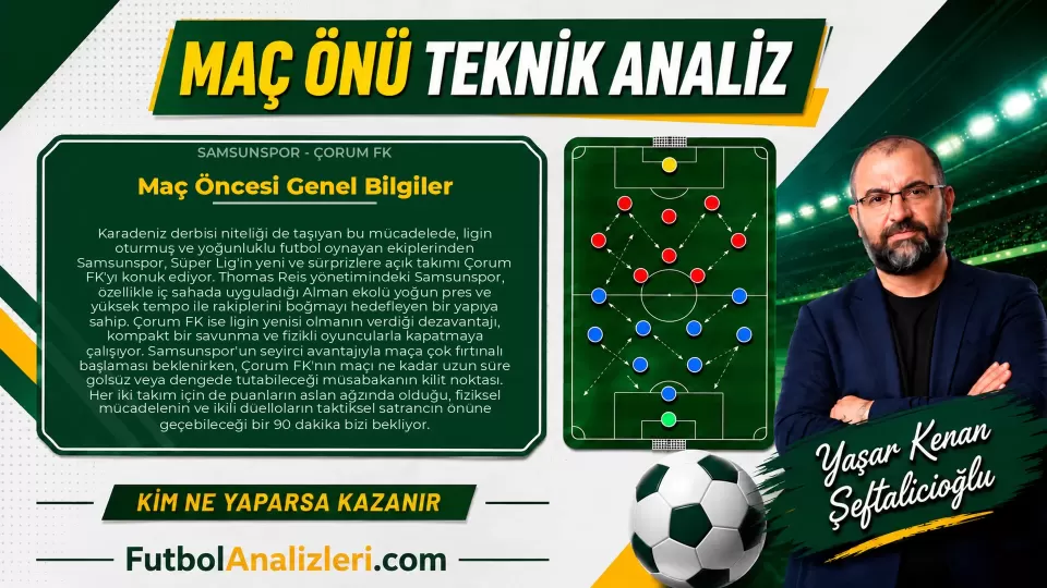 Samsunspor – Çorum FK Teknik Maç Analizi